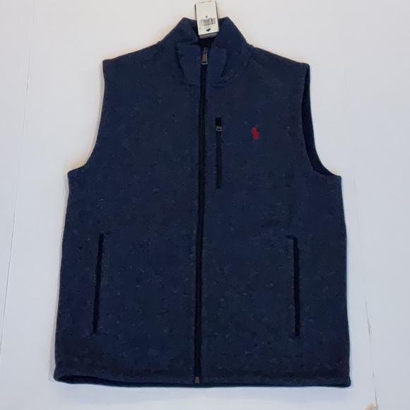 Polo Ralph Lauren Other - NWT Men’s Polo by Ralph Lauren Sweater Fleece Vest In Spring Navy Size Small